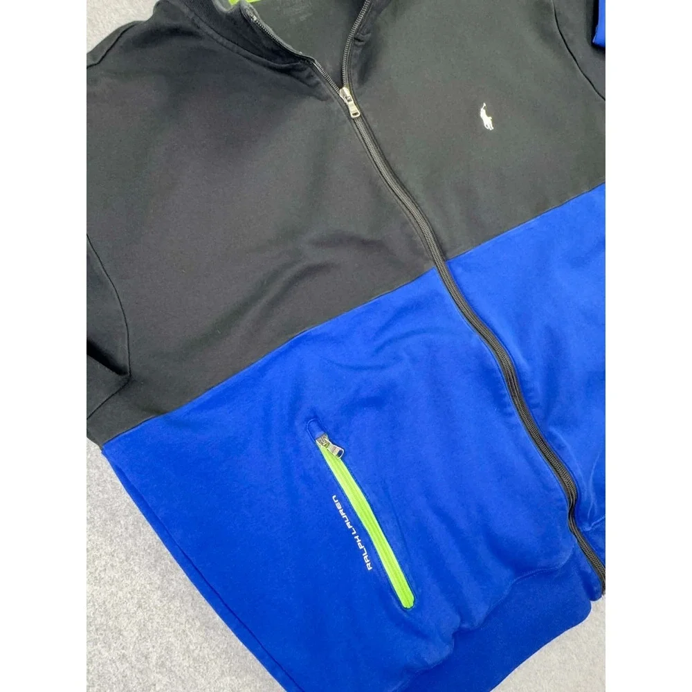 Polo‎ Ralph Lauren Performance Color Block Full Zip Bomber Jacket Men's Size 2XB